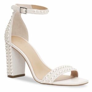 NEW IN BOX - INC International Concepts Pearl Embellished Block Heels